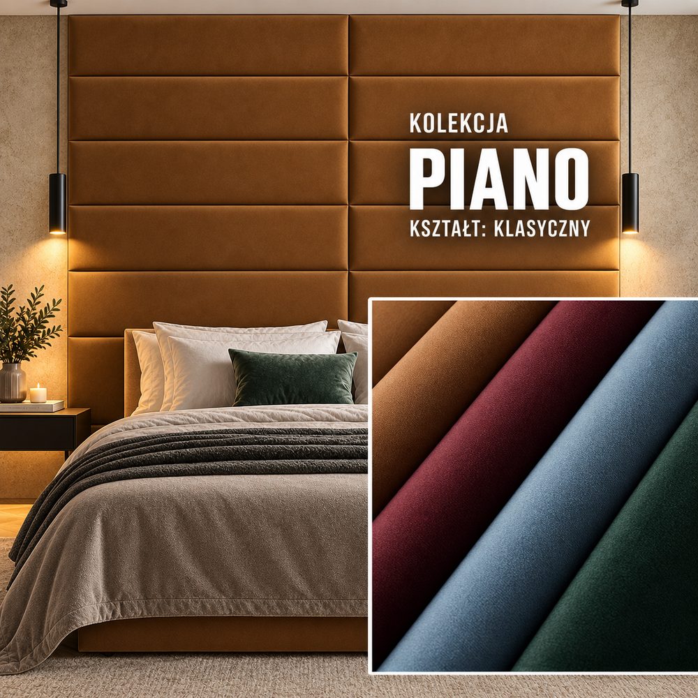 Panel tapicerowany Klasyczny w tkaninie Piano