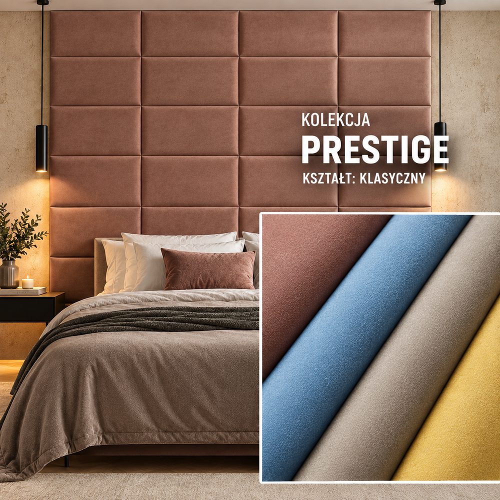Panel tapicerowany Klasyczny w tkaninie Prestige